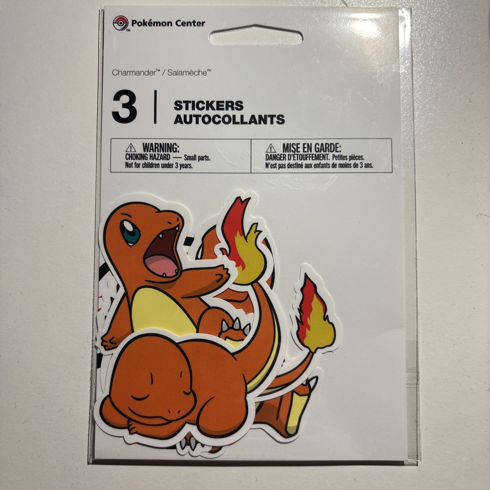 Pokemon Center: Charmander Stickers (3-Pack)
