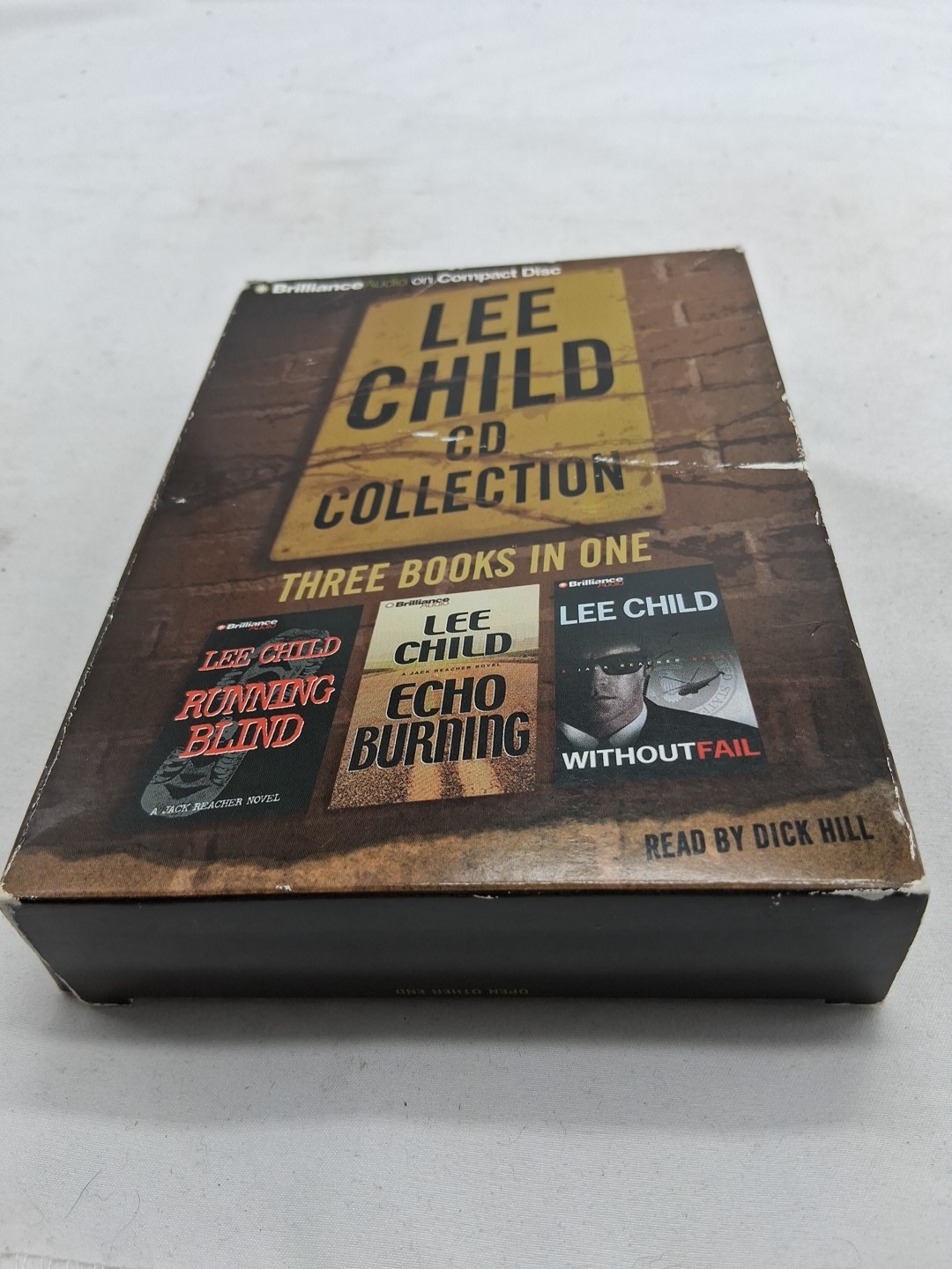 Jack Reacher Lee Child Collection Running Blind Echo Burning Without Fail CDs