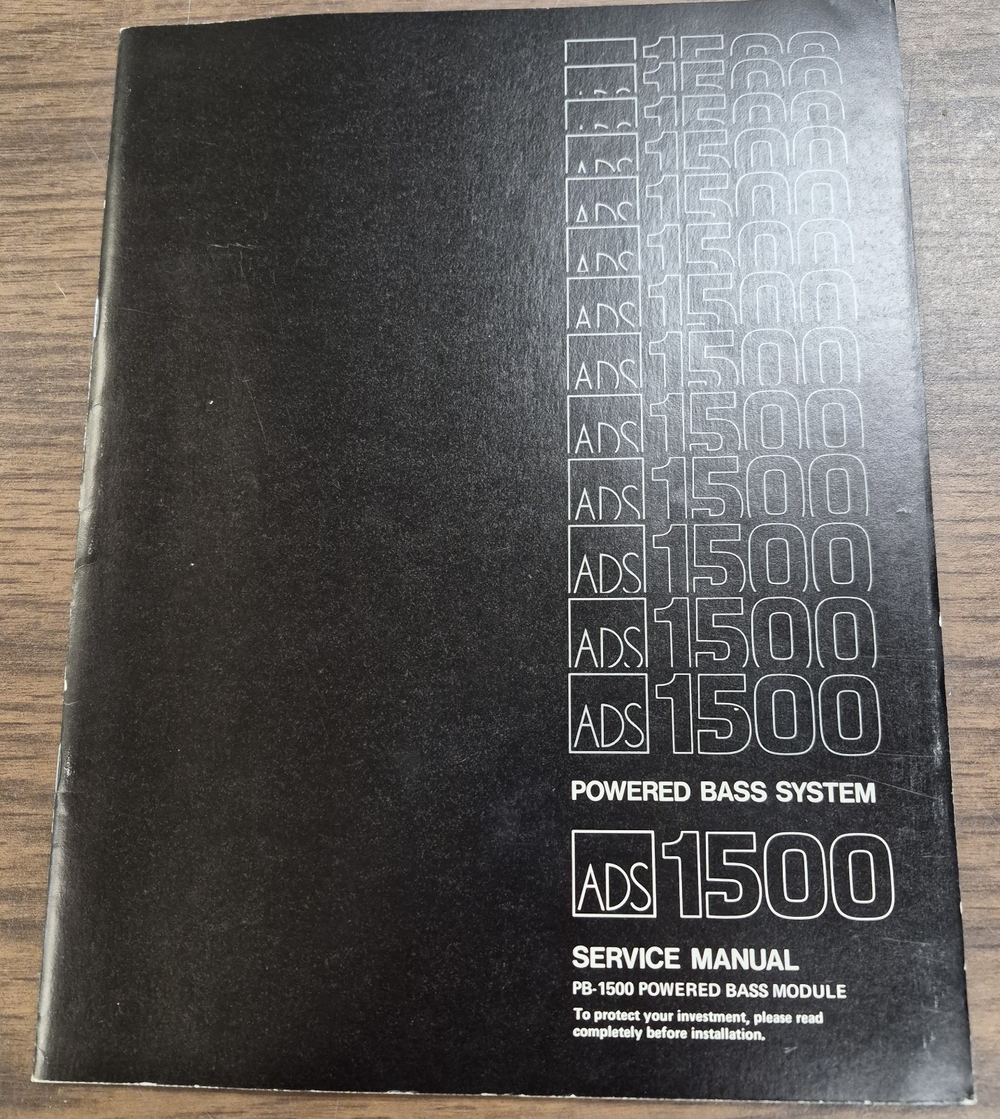 ADS 1500 Powered Bass System Service Manual - OEM