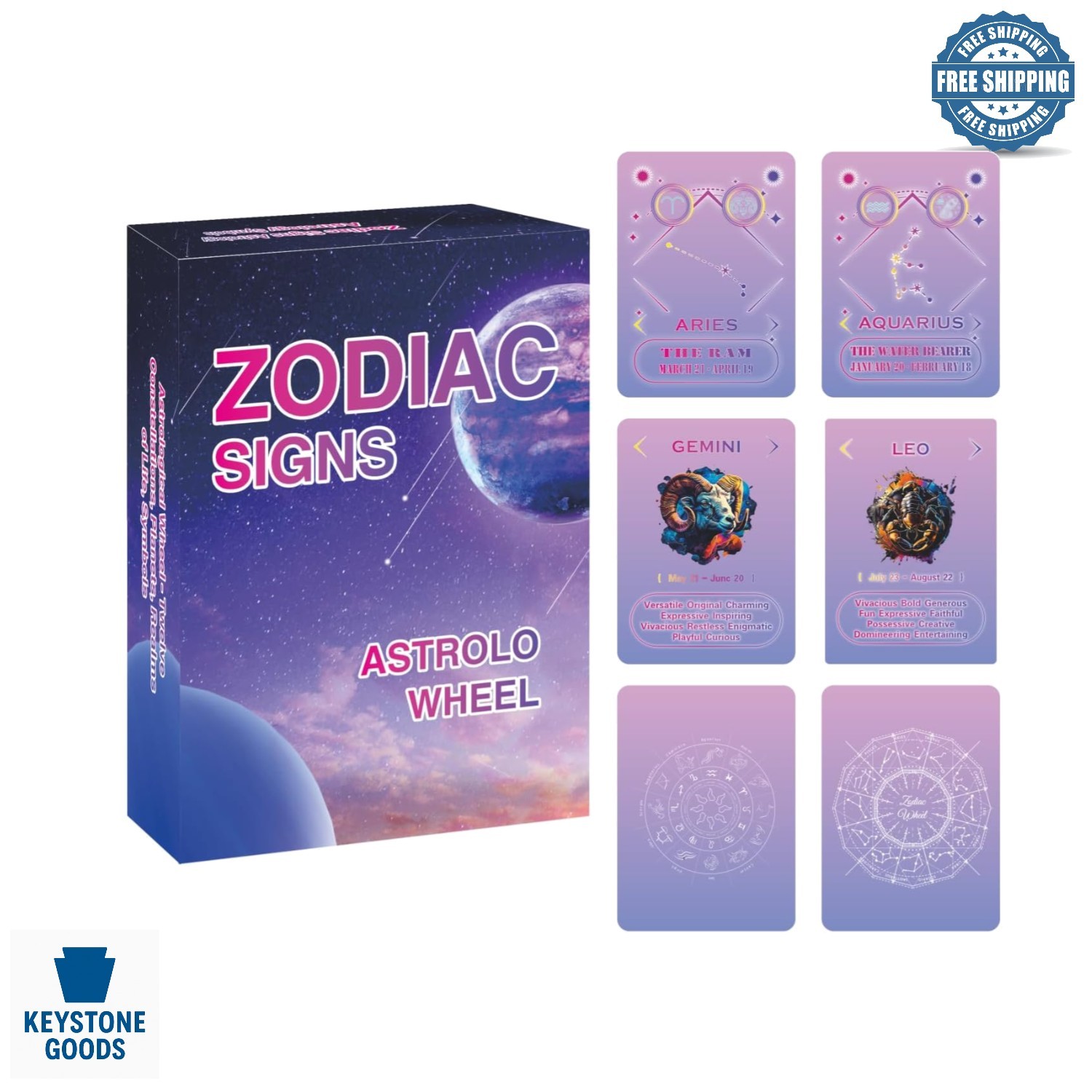 Constellation Oracle Cards - Zodiac Sign Tarot Deck for Astrology & Personali...