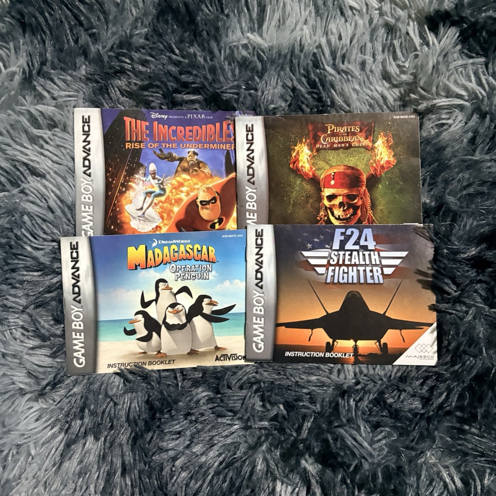 Lot of 4 Nintendo Game Boy Advance Manuals!  Authentic Manuals Only!