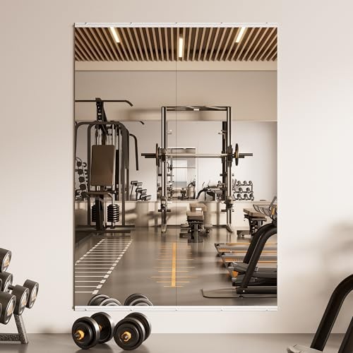  Gym Mirrors for Home Gym Wall Large 67" x 24" - 2PCS Workout 67"L x 24"W-2PCS
