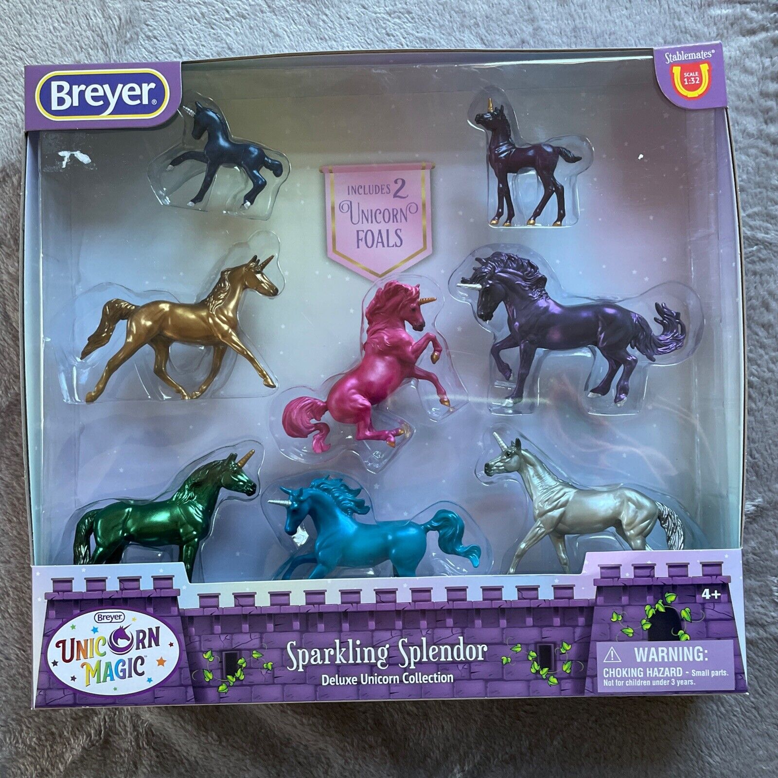 Breyer Sparkling Splendor Deluxe Unicorn Set | 8 Unicorn Set Unicorn Magic New