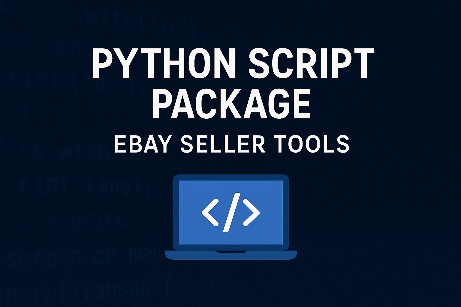 eBay Bulk Listing Script | Auto-Generate CSV Files | Digital Product|Seller Tool
