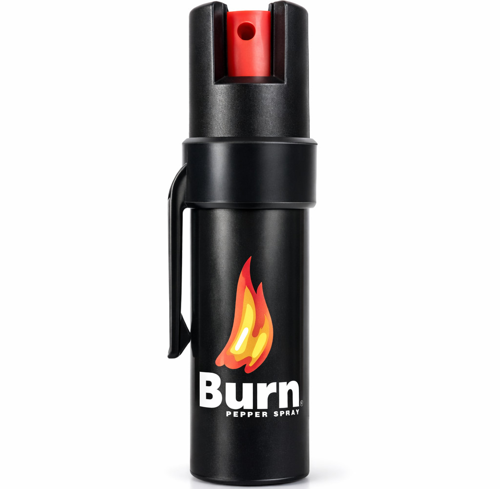 Burn Pepper Spray 1/2oz Self Defense Police Strength OC Spray Pocket Clip Safety
