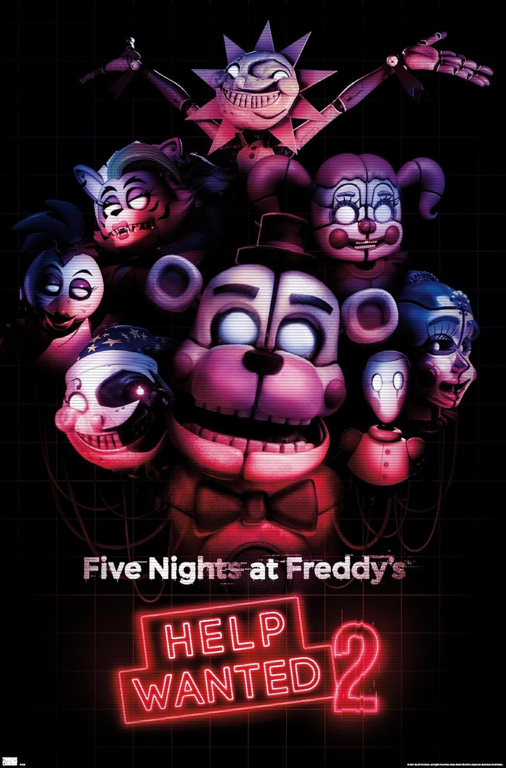 Five Nights at Freddy'S: Help Wanted 2 - Key Art Wall Poster, 34L" X 22.4W", Unf
