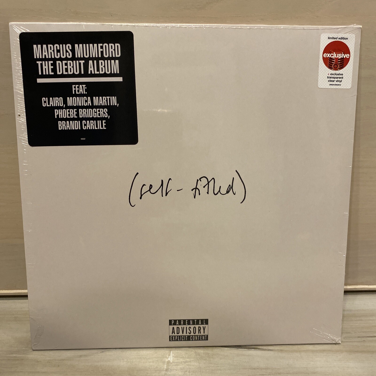 NEW Marcus Mumford Self Titled Exclusive Limited Edition Clear Colored Vinyl LP