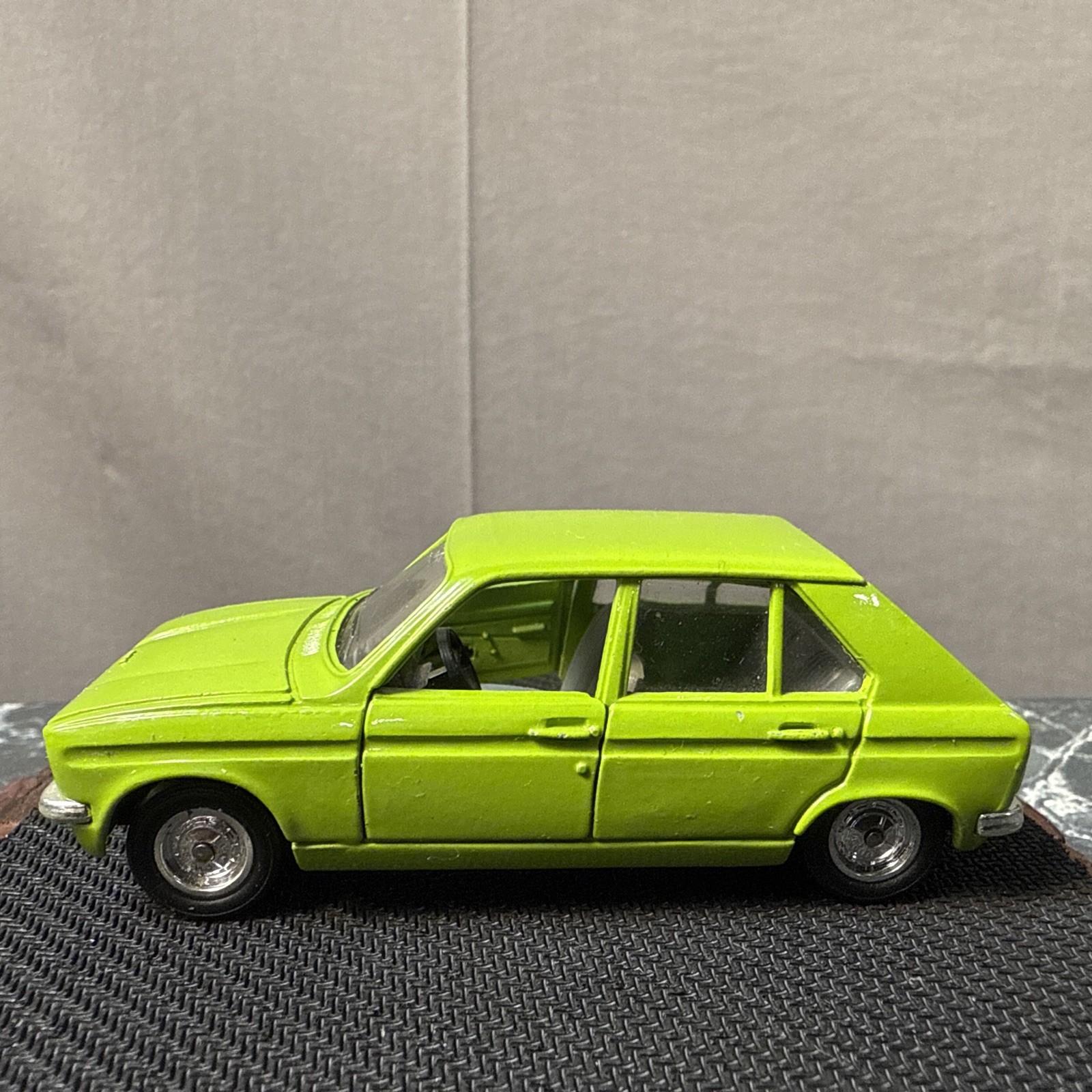 Rare Vintage Solido Peugeot 104 Lime Green 1/43 Scale