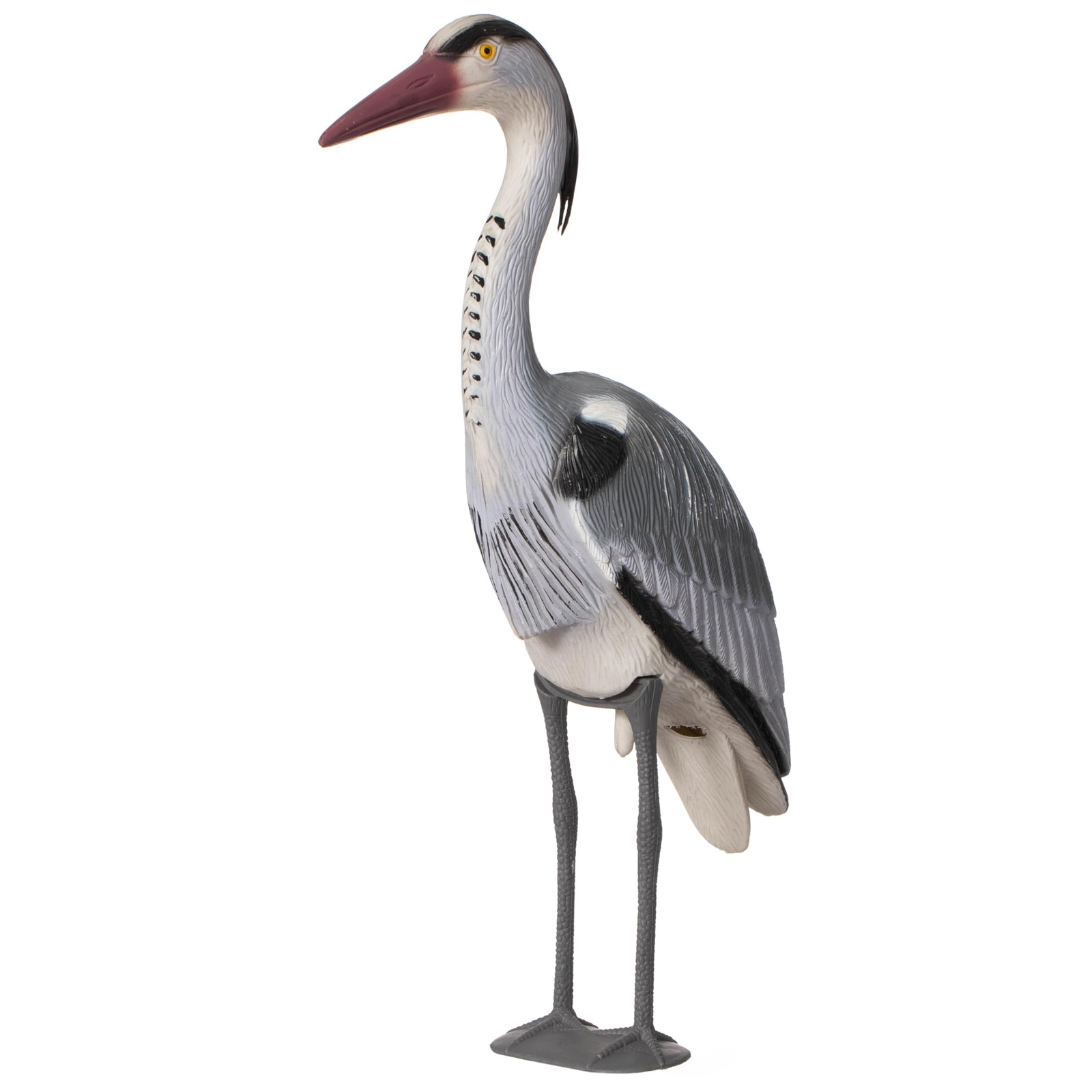 Gardenised 30-inch Heron Decoy - Standing Crane Sculpture, Outdoor Bird Art for