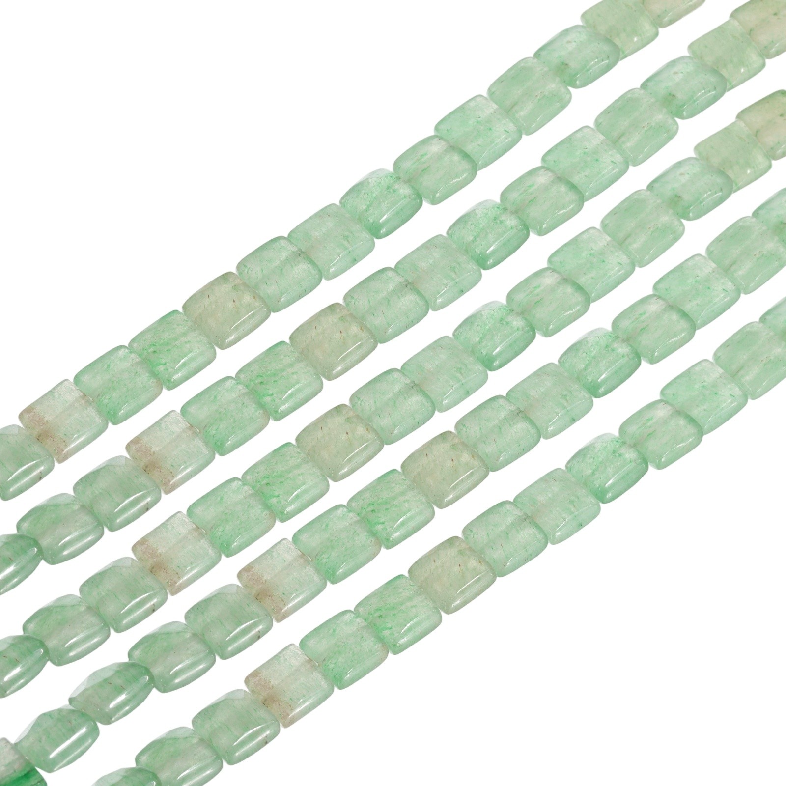 25 Pack Natural Stone Beads, 8mm Natural Green Aventurine Stones, Green