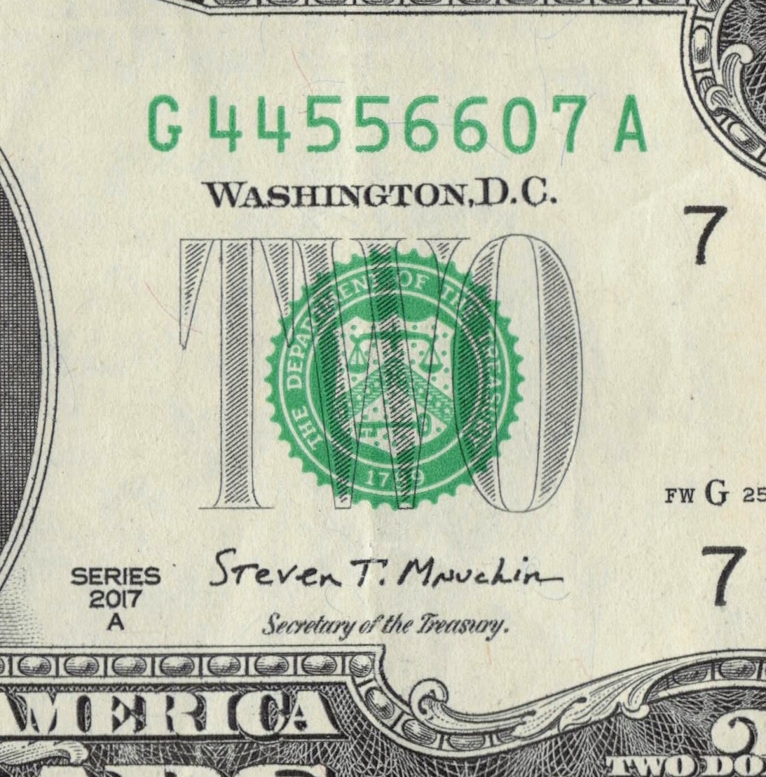 2017A Chunky Ladder  Fancy Serial # Two$ G44556607A Chicago A Run  44 55 66