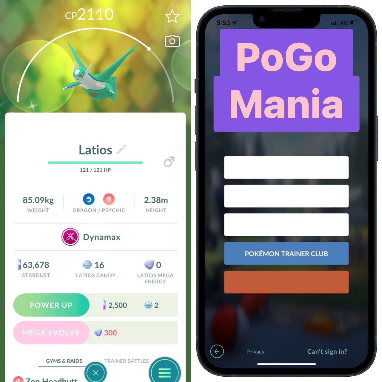 Shiny Dynamax Latios✨mini PTC 20k✨(read description)