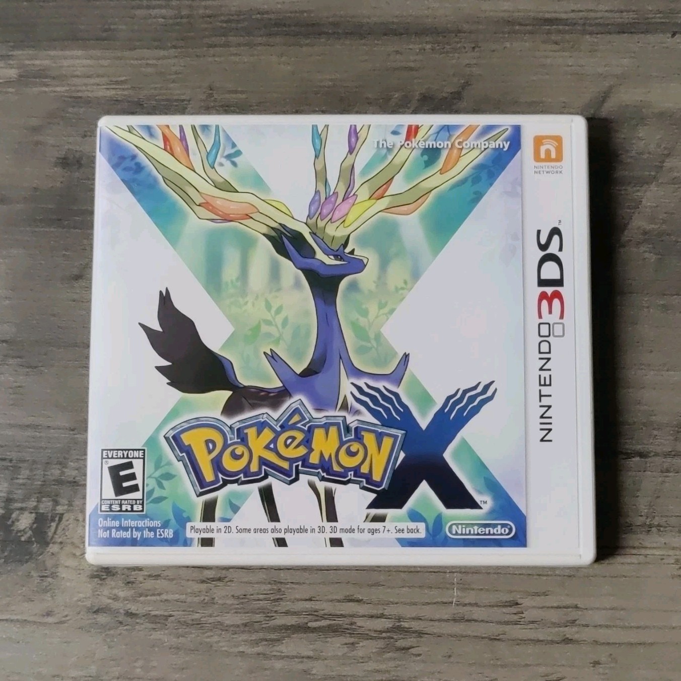 Nintendo 3DS Pokemon X Original Cartridge Case & Inserts