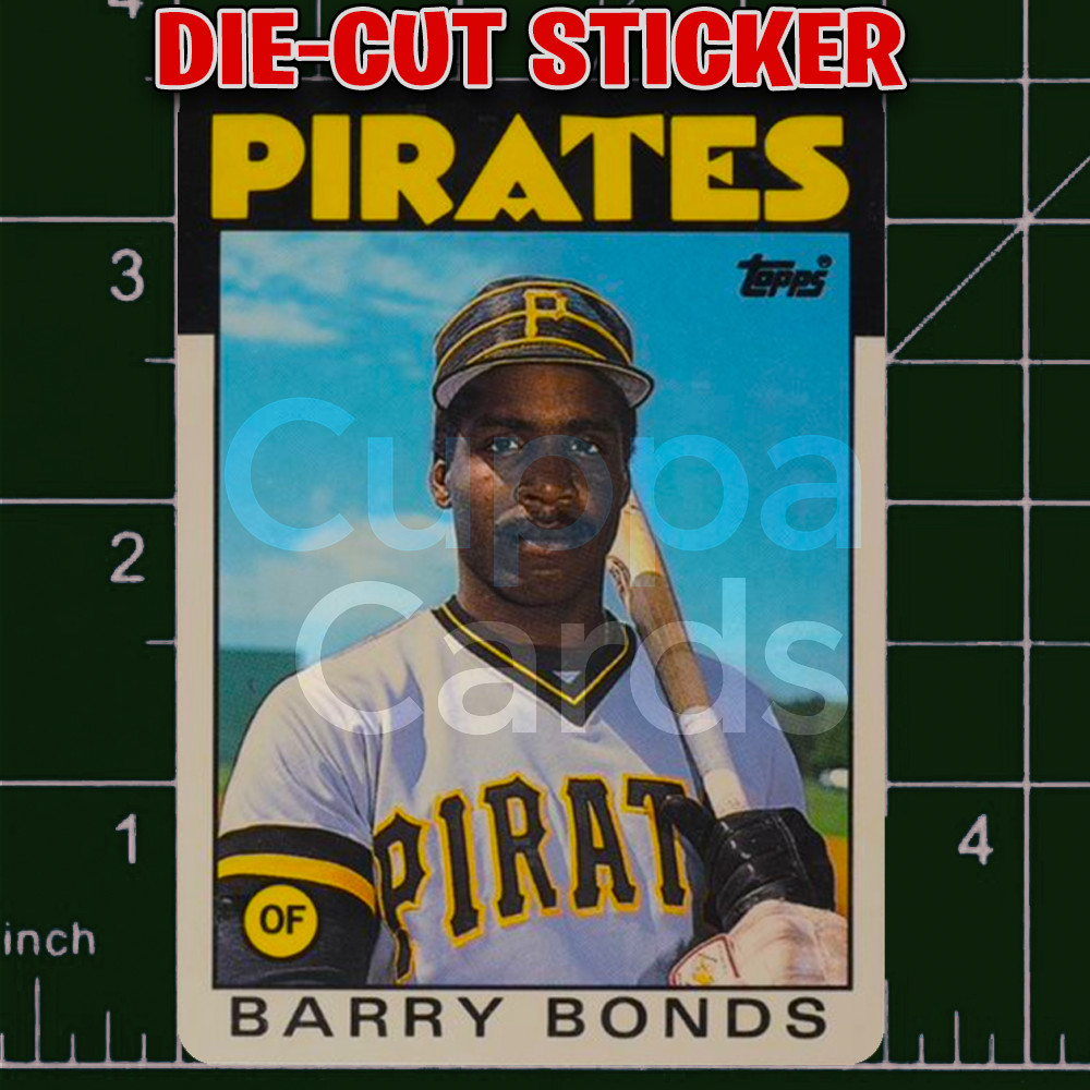 Barry Bonds, 1986 Topps Traded Tiffany Rookie RC #11T | Die-Cut Replica Sticker