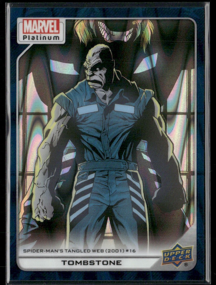 2023 Upper Deck Marvel Platinum Teal Wave /799 #191 - Tombstone B