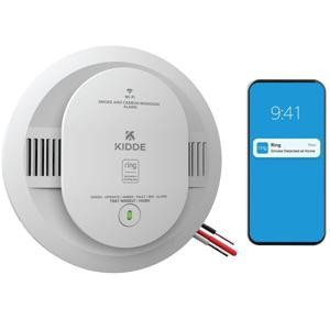 Kidde Smart Smoke and Carbon Monoxide Detector, Ring App Enabled for Real-Time N