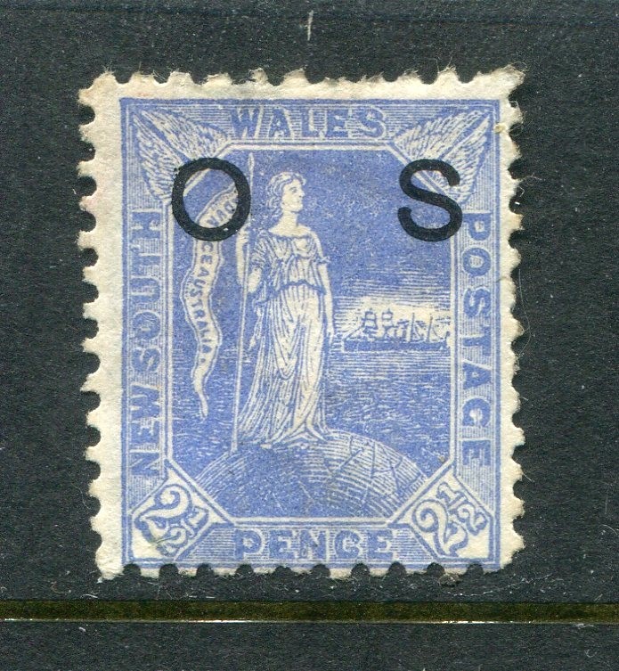 New South Wales #O35 "Australia" Official Overprint 2 1/2 P. [Used] 