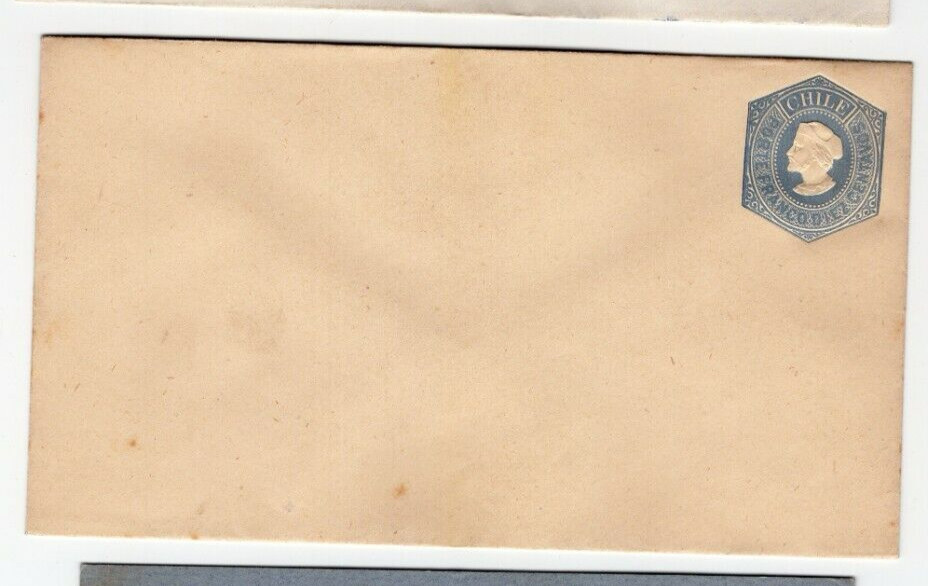 CHILE stationery 1873 UNUSED 10c cream Thomas de la Rue co NO reserve SOFICH EP2