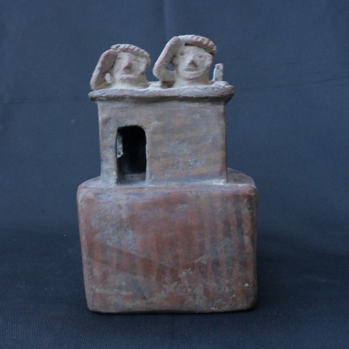 Pre-Columbian Vicus Ceramic Whistle with Ritualistic Melody