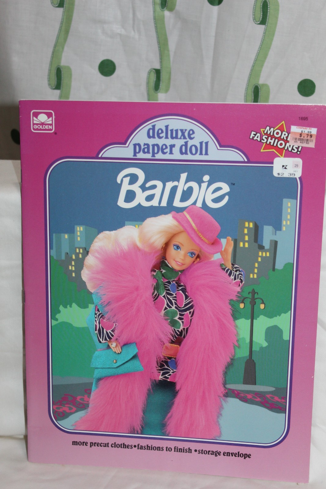 NEW Vintage Barbie Deluxe Paper Doll Book Mattel Golden Book 1991 Uncut