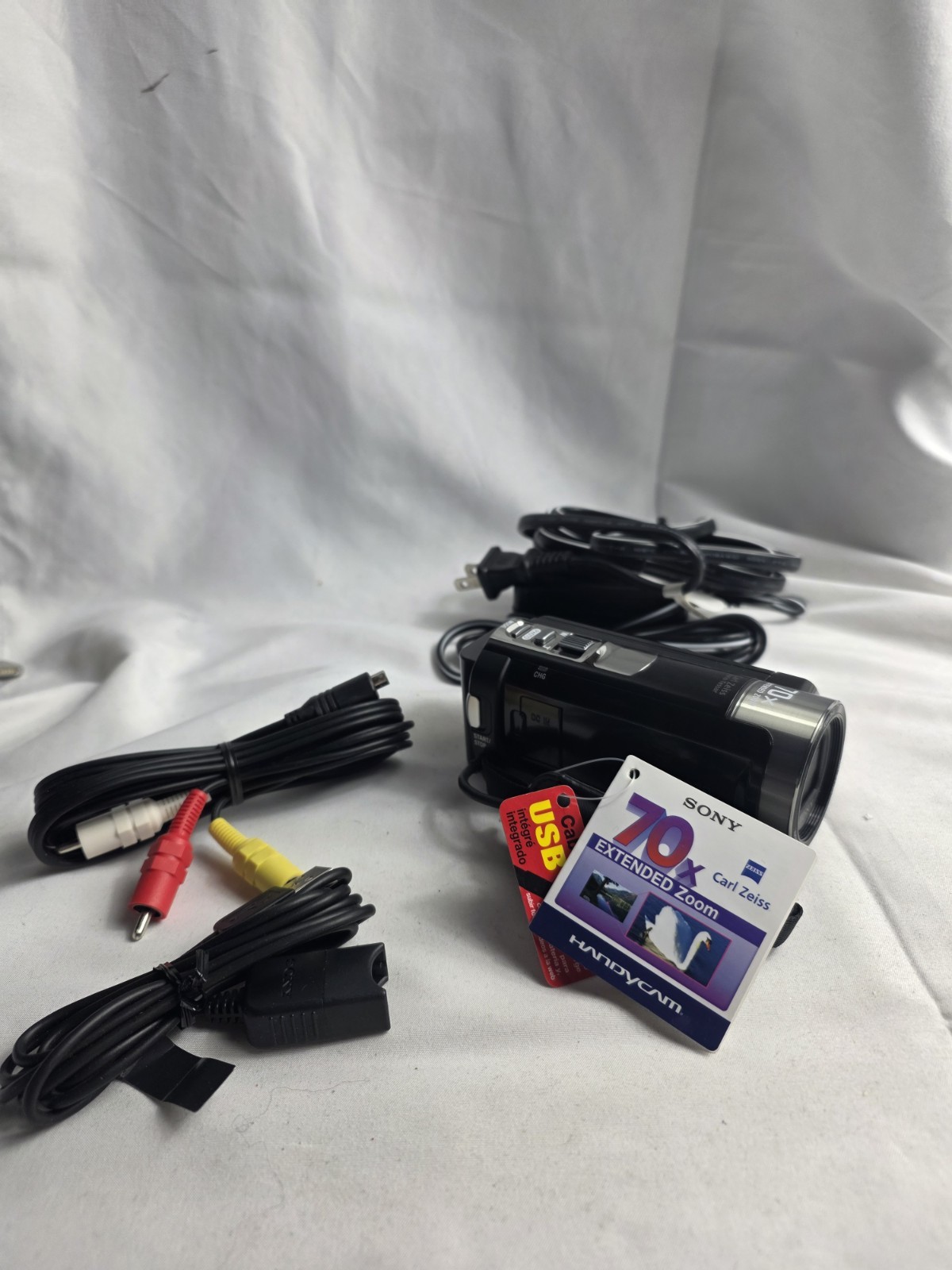 Black Sony Handycam DCR-SX45 70x Extended Zoom Digital Camcorder - New - No Box 