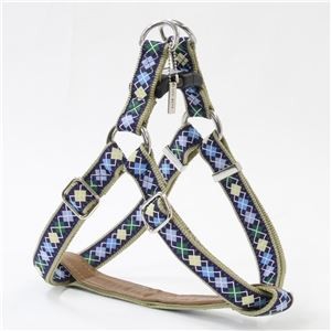 Argyle Harness L Blue (Dog Harness) [Wholesale]