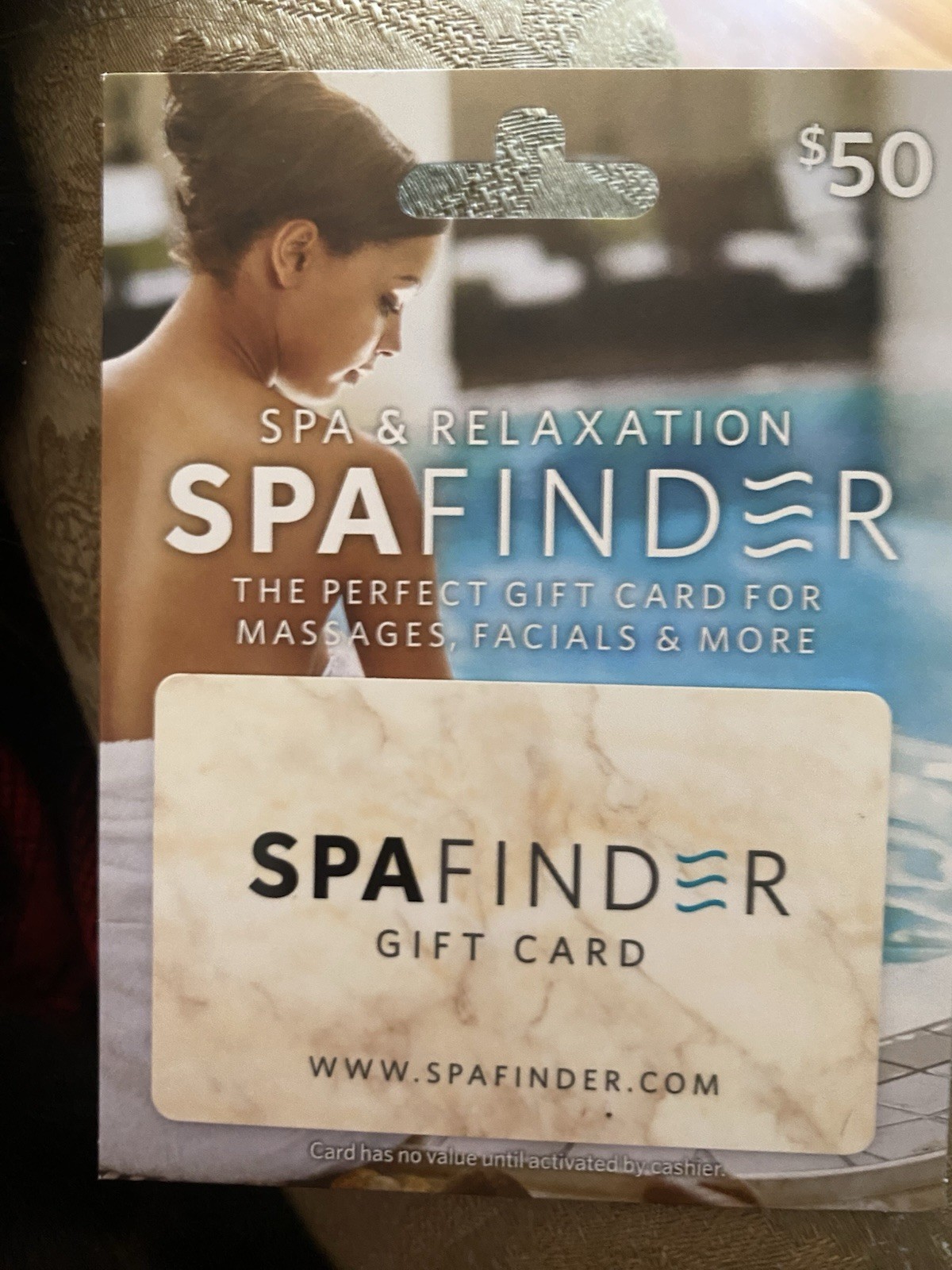 Spa Finder gift card $50 Value Exp. 03/28 Thousands of locations nationwide