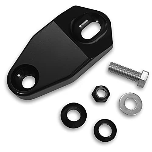  Headlight Extension Block for 93-05 Harley FXDL (Top Mount) (Black) 