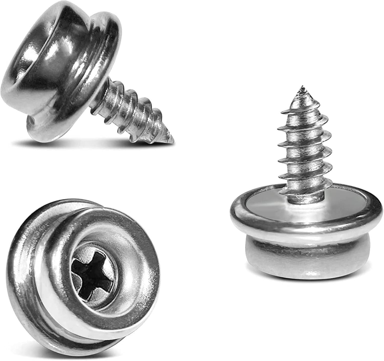 Stainless Steel Screws Marine Grade Boat Canvas Snaps 3/8 Inch