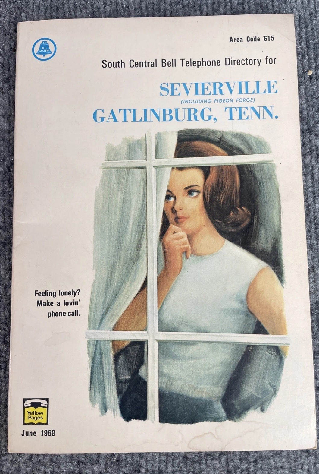 1969 Sevierville Gatlinburg Pigeon Forge Tennessee Telephone Directory RARE!