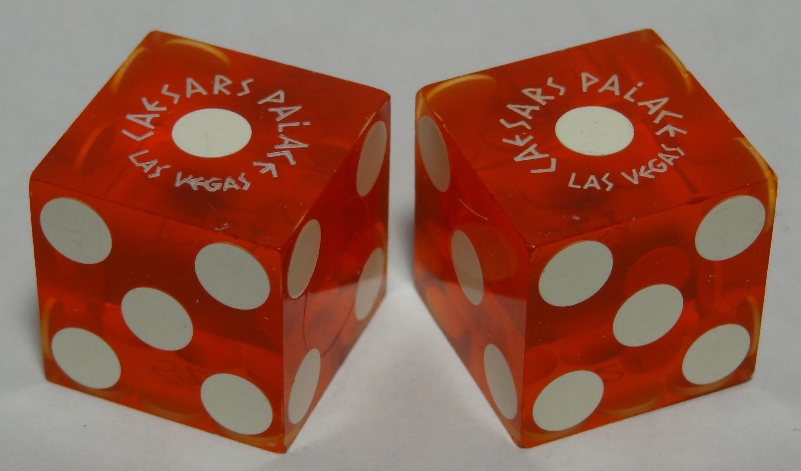 Vintage Dice from Caesars  Hotel & Casino Las Vegas, Nevada Matching#521