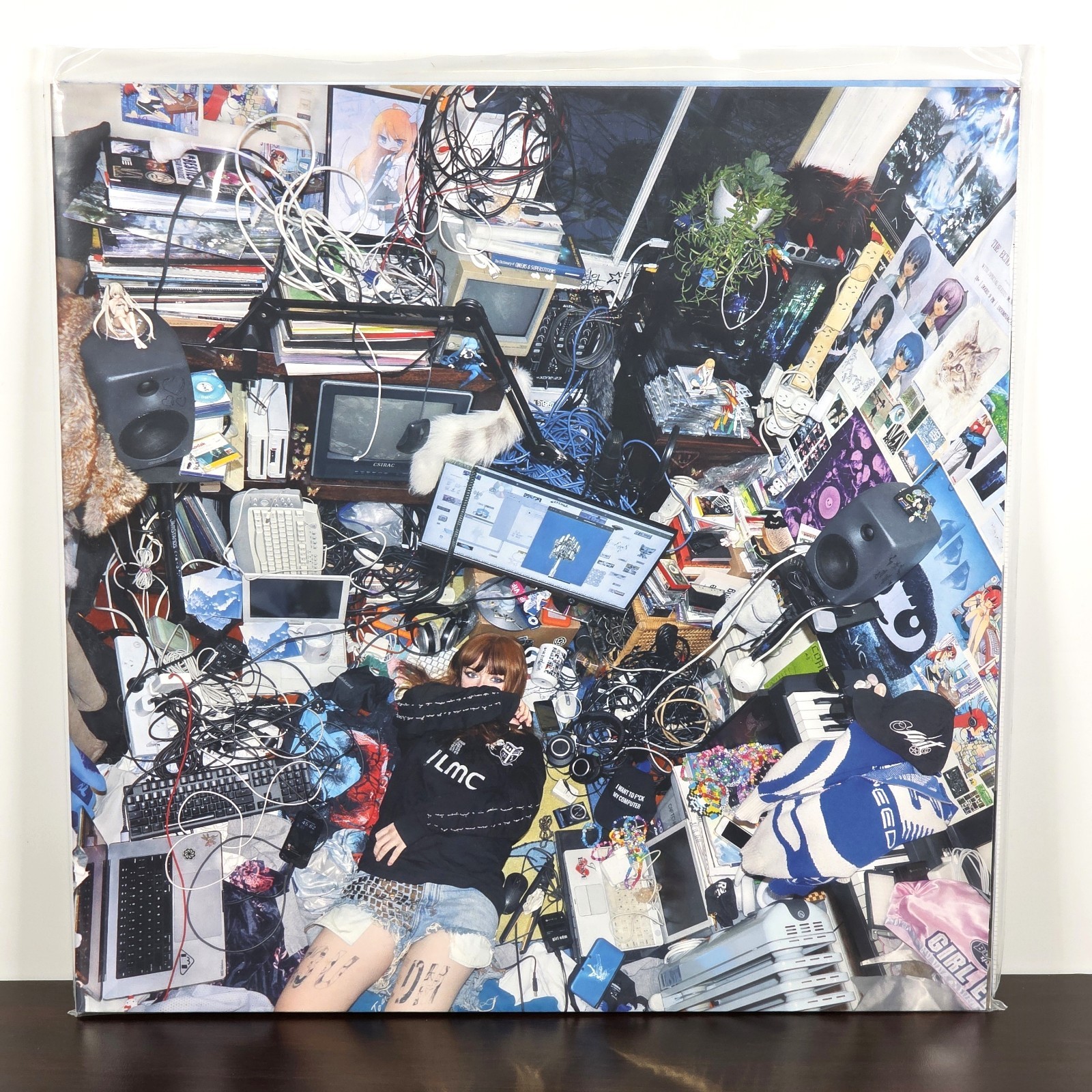 NINAJIRACHI I Love My Computer BLACK GREY PINK SPLATTER Vinyl LP