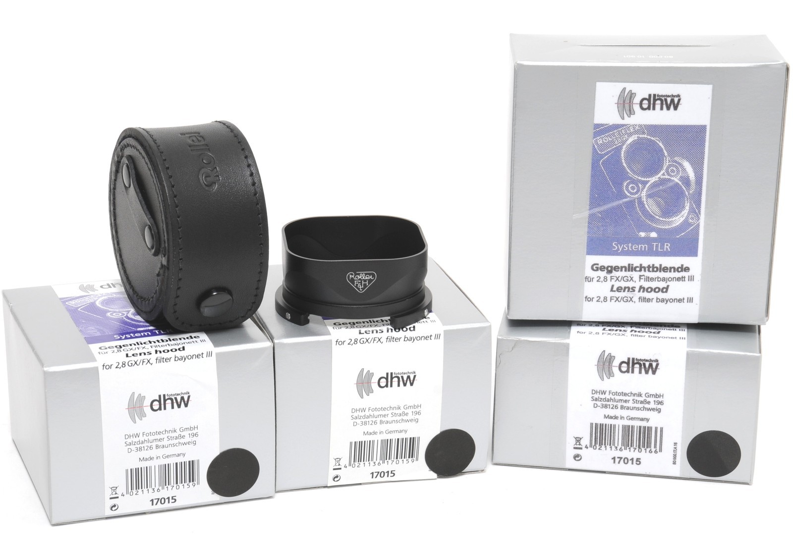 @ Rollei B. III Lens hood for 2.8GX/FX boxed 17015 NEW w. case