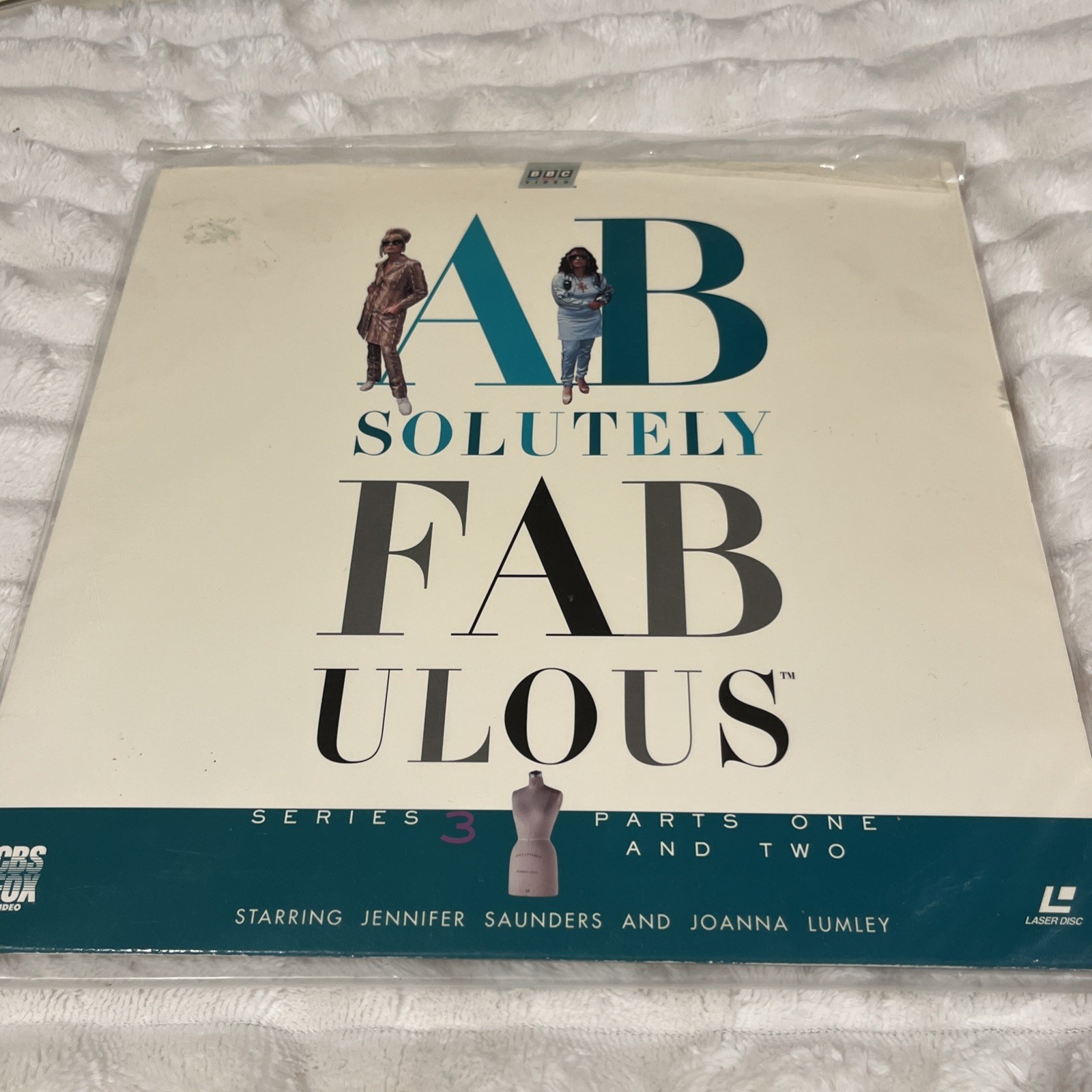 Absolutely Fabulous Series 3 Part 1 & 2 Laserdisc 1992 Jennifer Saunders Comedy