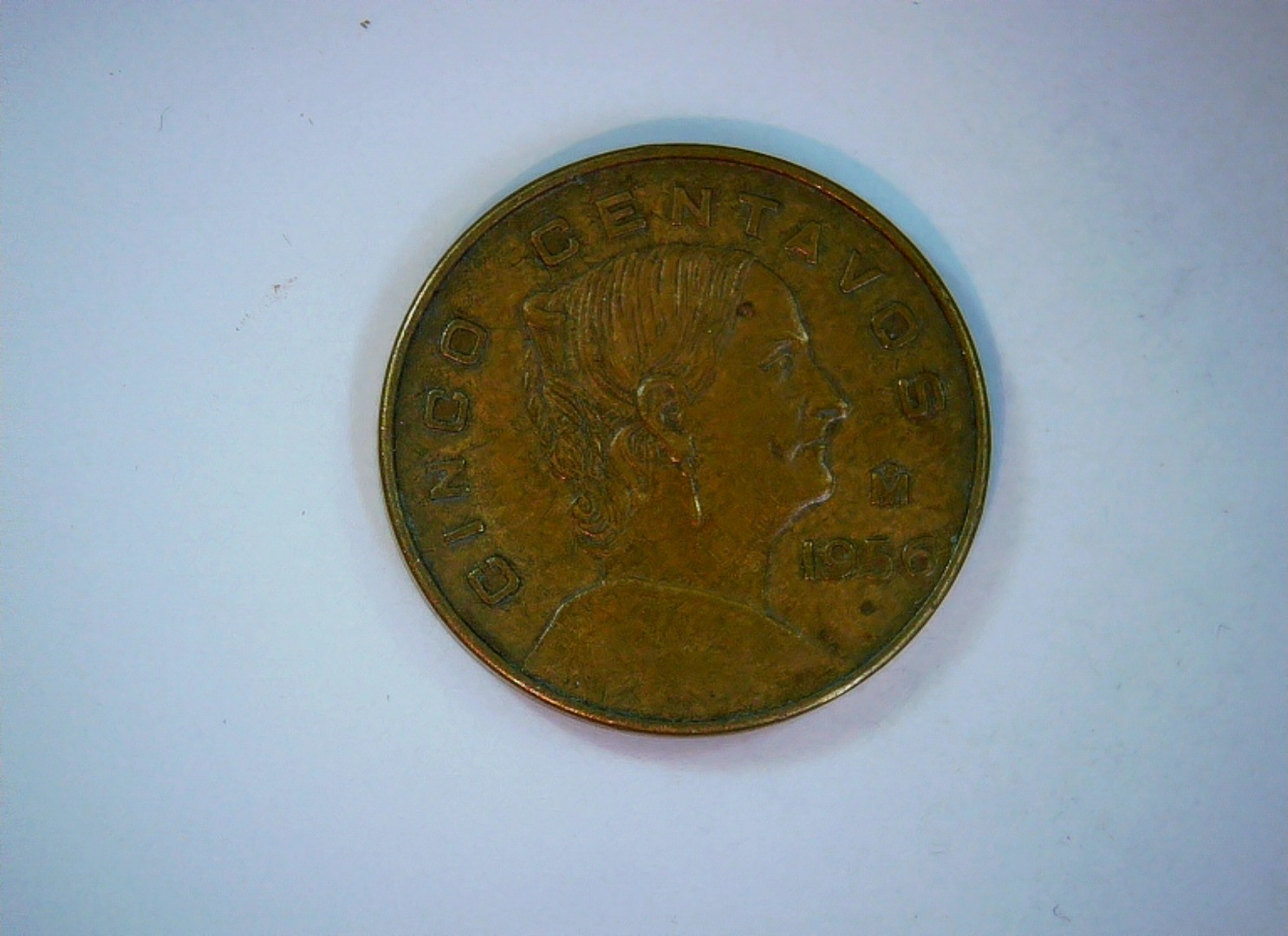 Mexico 1956 5 Centavos Mexico 5 Centavos (Josefa Ortiz de Domínguez) Coin