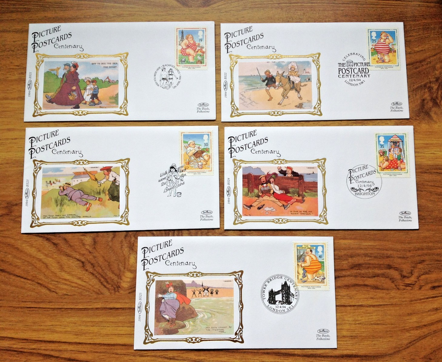 Picture Postcards Centenary Benham First Day Covers 1994 . Free UK Postage