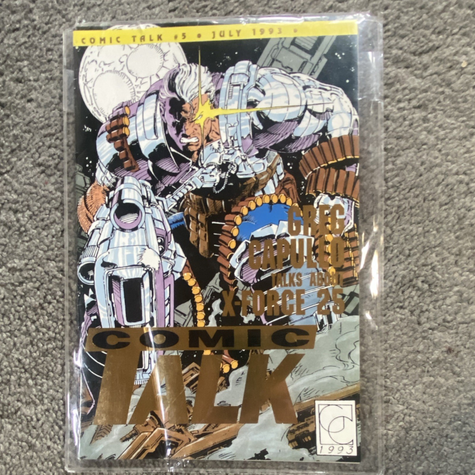 Dynamic Forces Comic Talk #5 1993 Gold Edition Limited Greg Capullo Cable