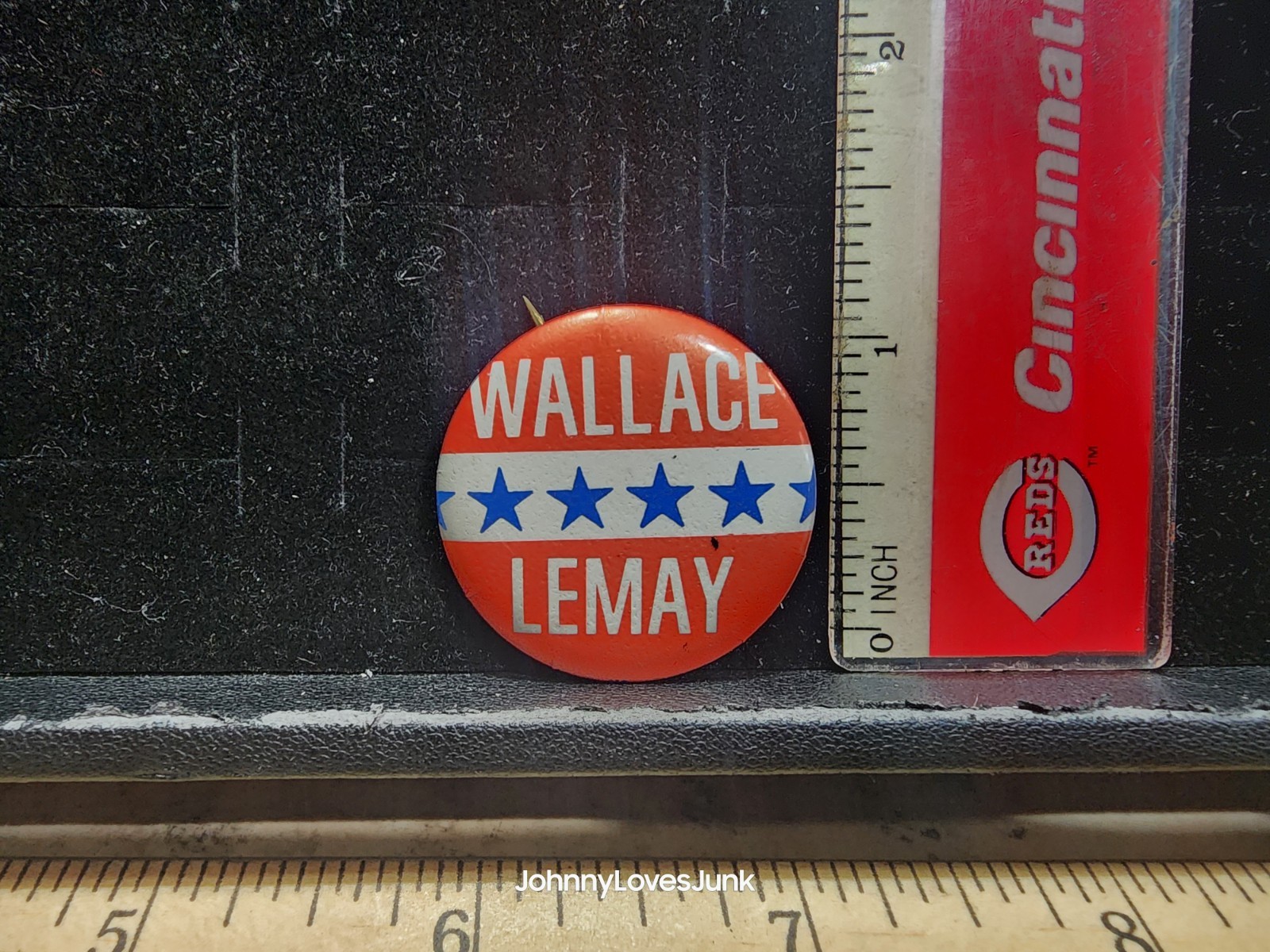 Vintage Wallace/LeMay Presidential Political Pinback Button Used