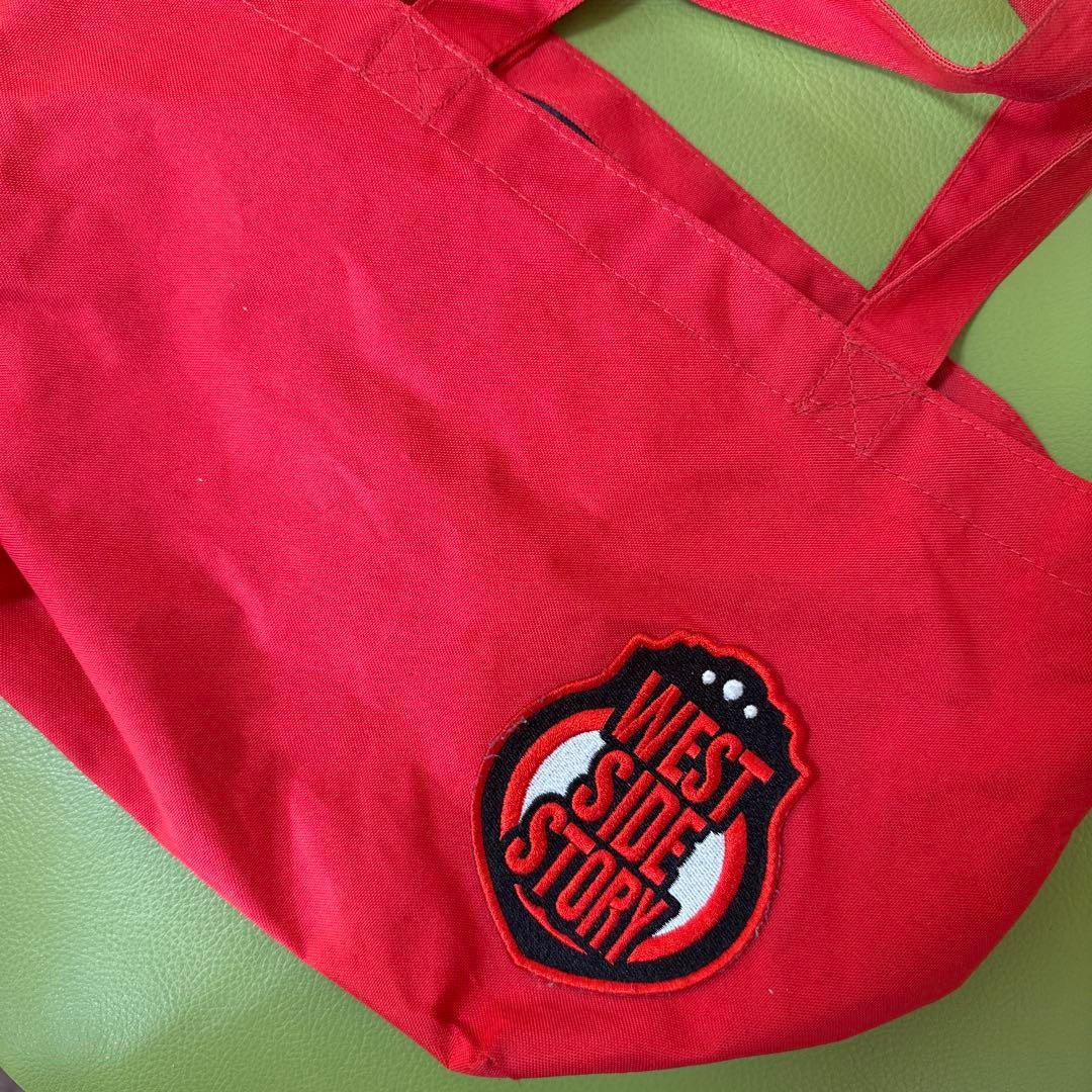 Shiki Theater West Side Story Red Tote Bag with Embroidery Used