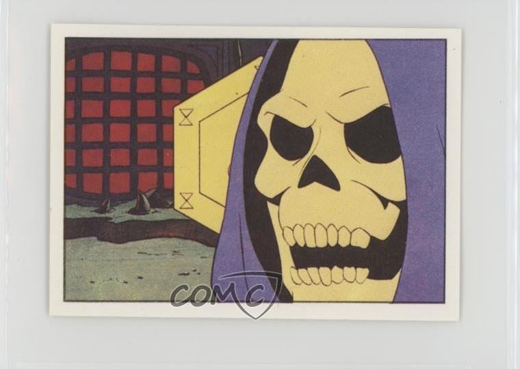 1983 Panini Masters of the Universe Album Stickers Skeletor #86 0a2