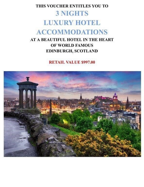 EDINBURGH, SCOTLAND 4 Days 3 Nights Vacation Pkg