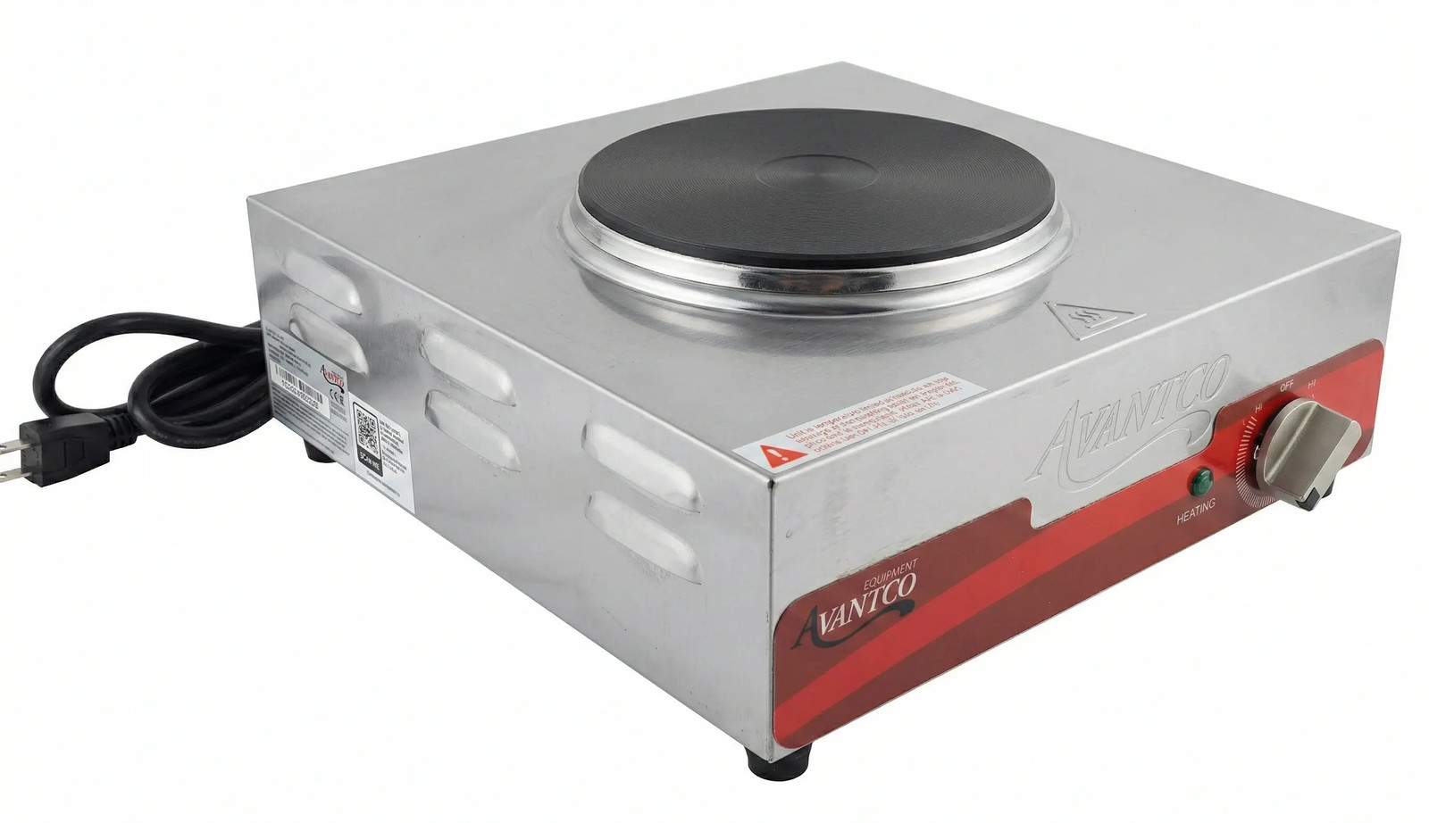 Used Avantco 177EB200A 7" Electric Single Burner Hot Plate - 120V, 1500W