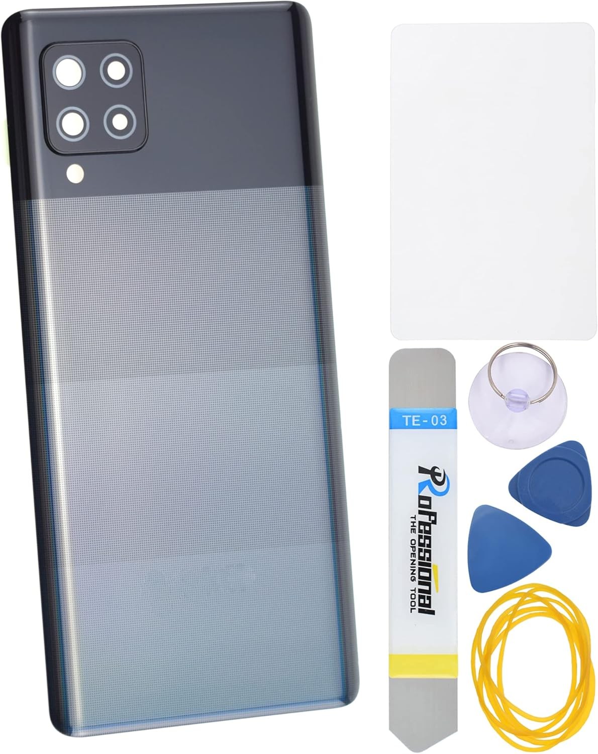 Prism Dot Black Plastic Back Panel Cover Replacement for Samsung Galaxy A42 5G