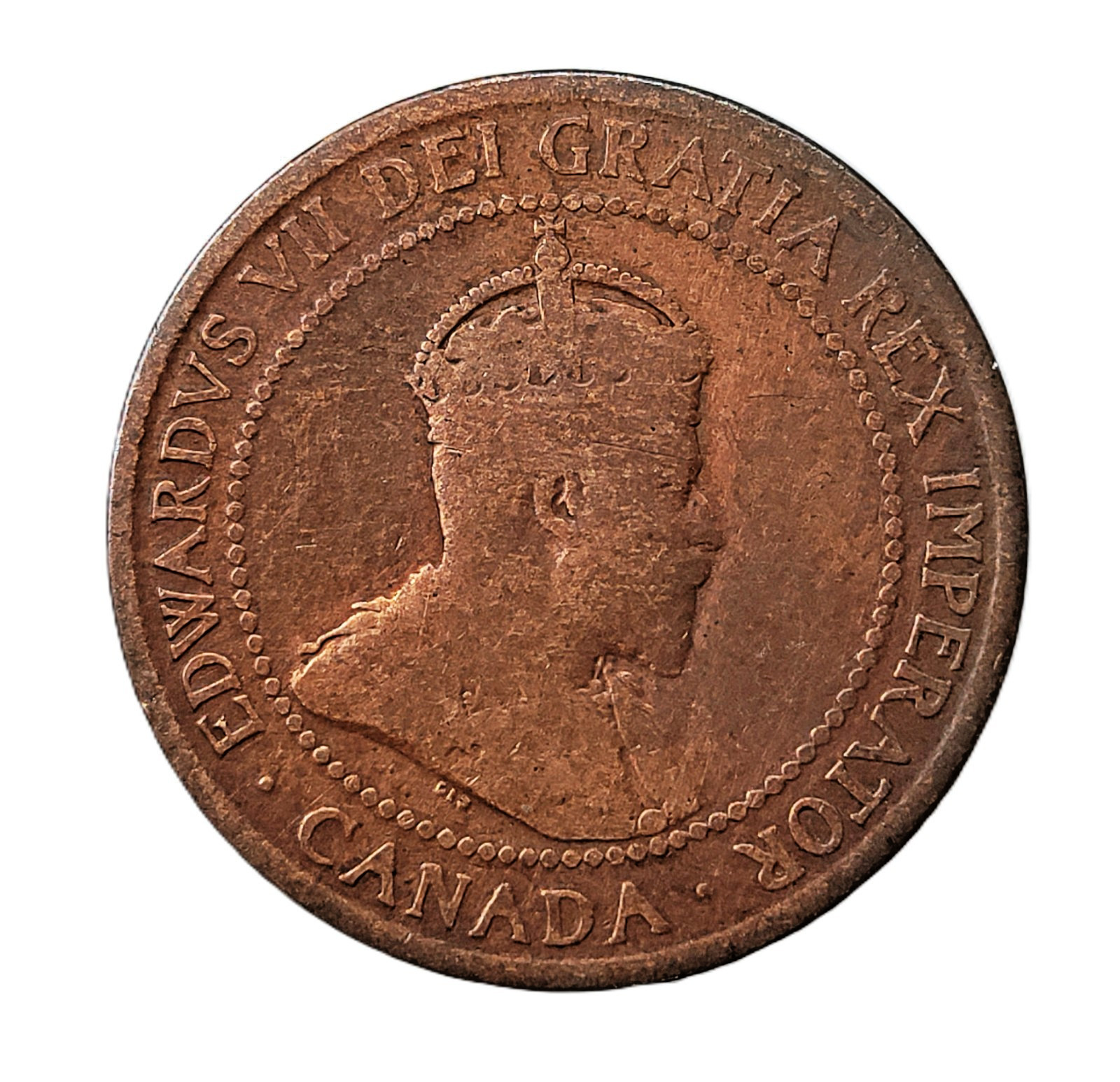 1902 Canada 1 One Cent Coin - King Edward VII - Large Cent