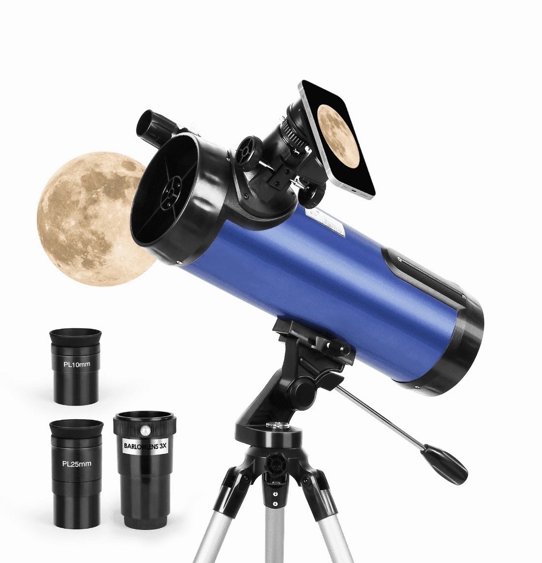 TM-174500 Refractor Telescope 114mm Objective Lens Diameter Blue Astronomy Model