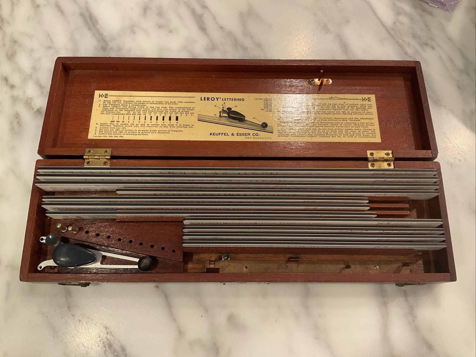 Keuffel & Esser K & E Leroy Lettering Set Vintage