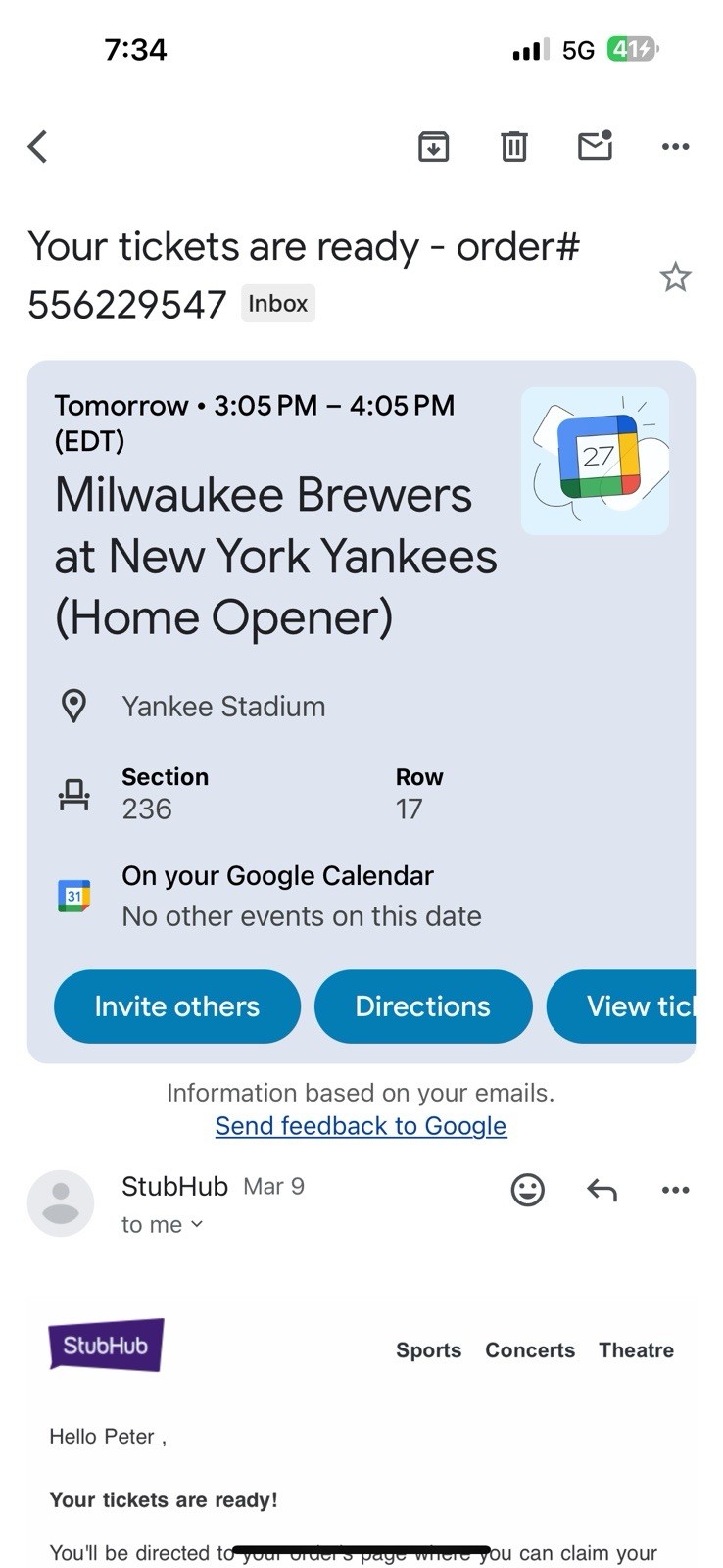 Yankees Home opener tickets For Sale