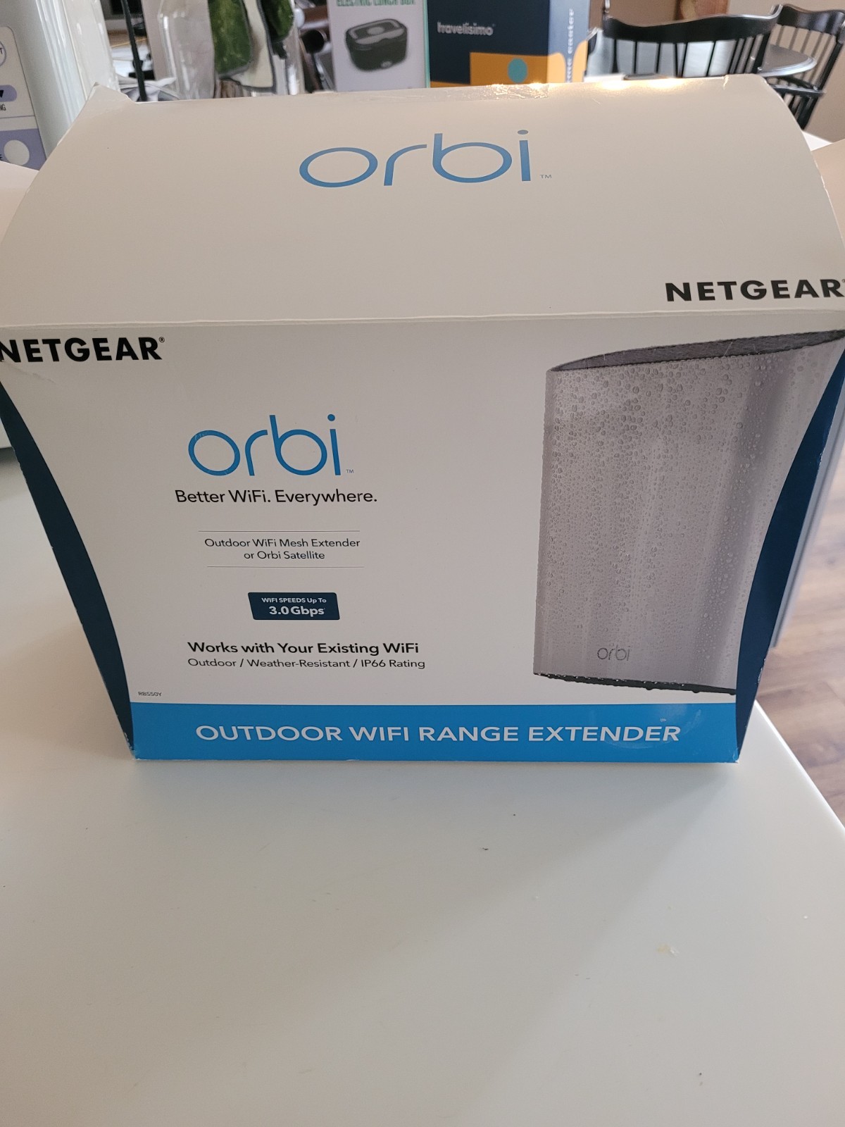 NETGEAR Orbi RBS50Yv2 ac3000 Outdoor Satellite WiFi Extender W/ Cord all pcsvguc