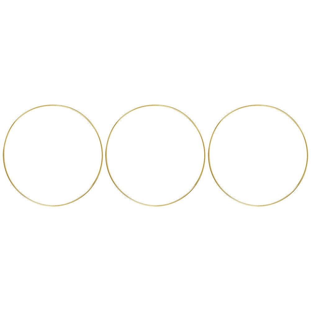 3PCS Metal Craft Ring Luxury Retro DIY Craft Novelty Unique Round