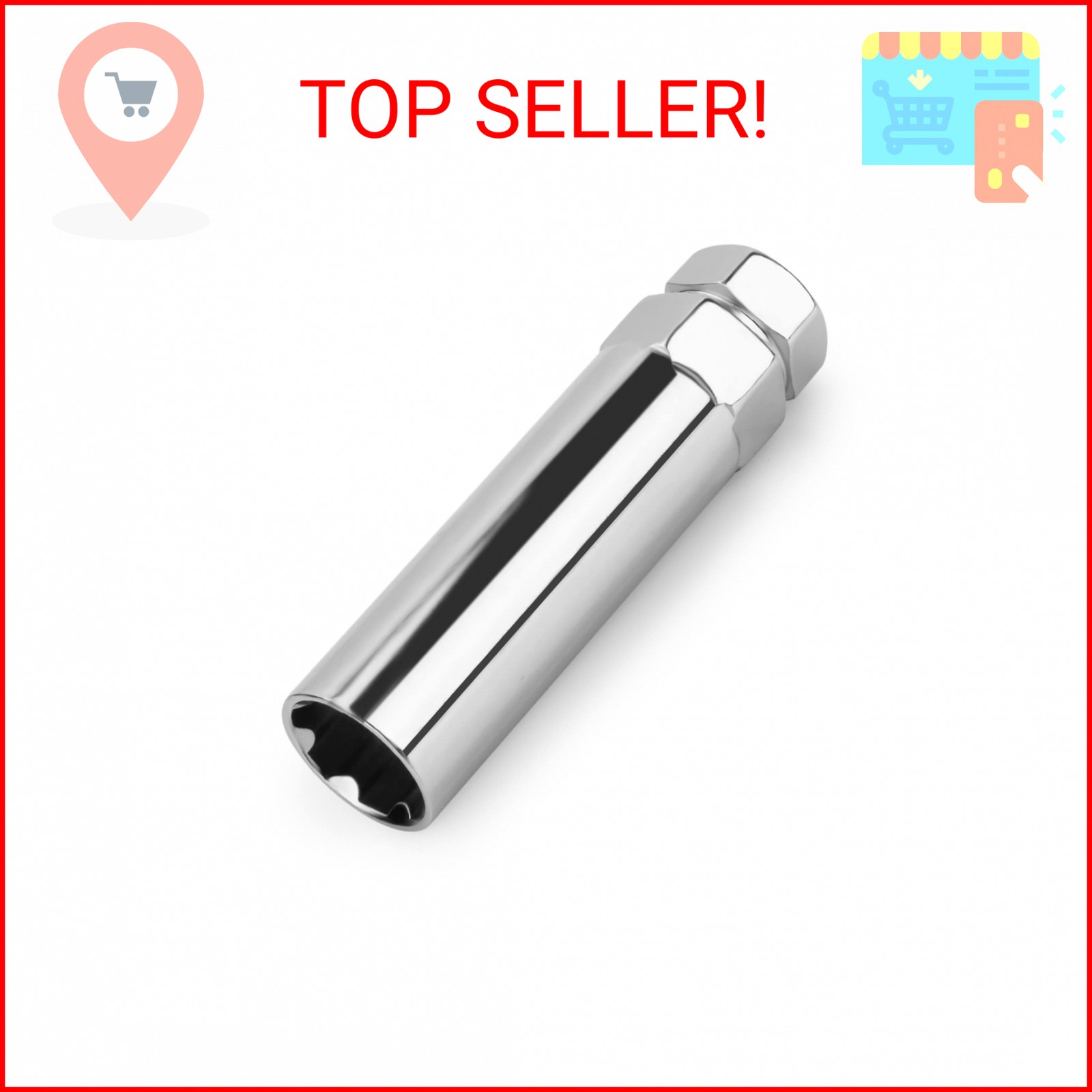 Dynofit 7 Spline Tuner Lug Nuts Key for Wrench with 13/16"(21mm) and 7/8"(22mm) 